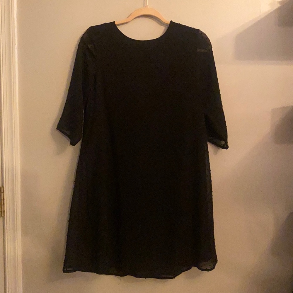 SHEIN black long sleeve dress